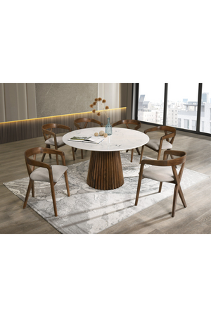 Cross-Back Wooden Dining Chair | OROA Modern Weiss