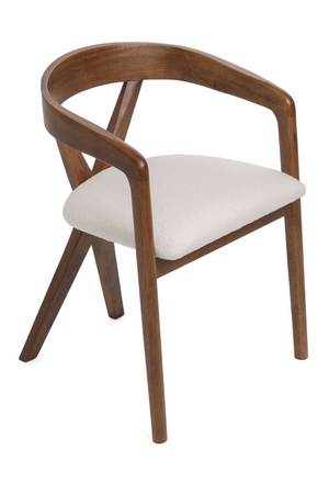 Cross-Back Wooden Dining Chair | OROA Modern Weiss