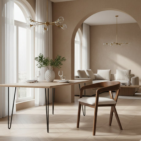 Cross-Back Wooden Dining Chair | OROA Modern Weiss