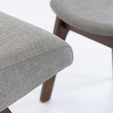 Gray Fabric Accent Chair & Ottoman | OROA Modern Whitney