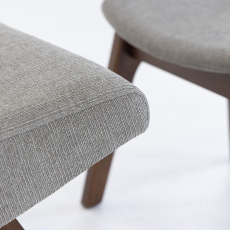 Modern European furniture - Gray Fabric Accent Chair & Ottoman - www.oroa.com