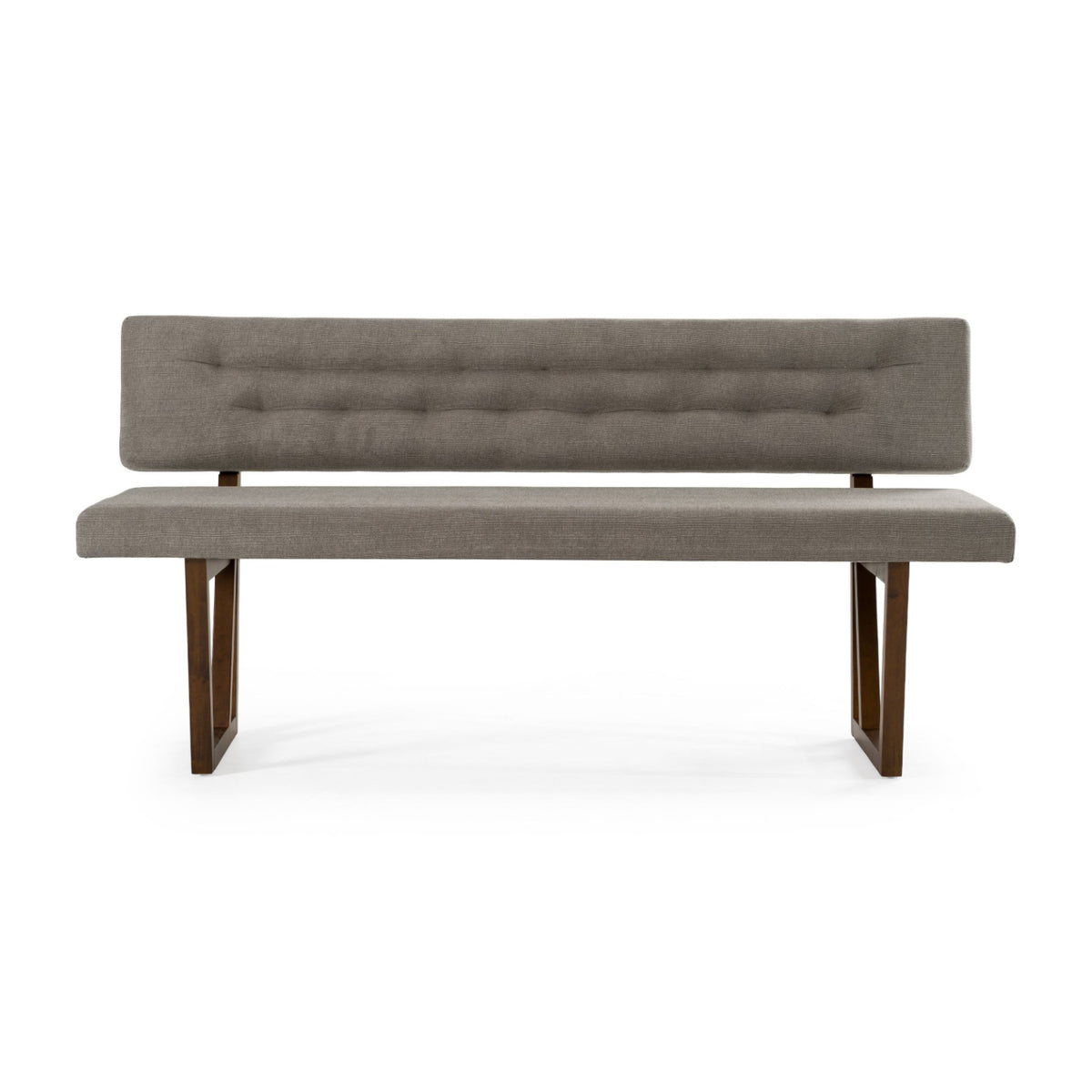 Gray Tufted Dining Bench | OROA Modern Jordan