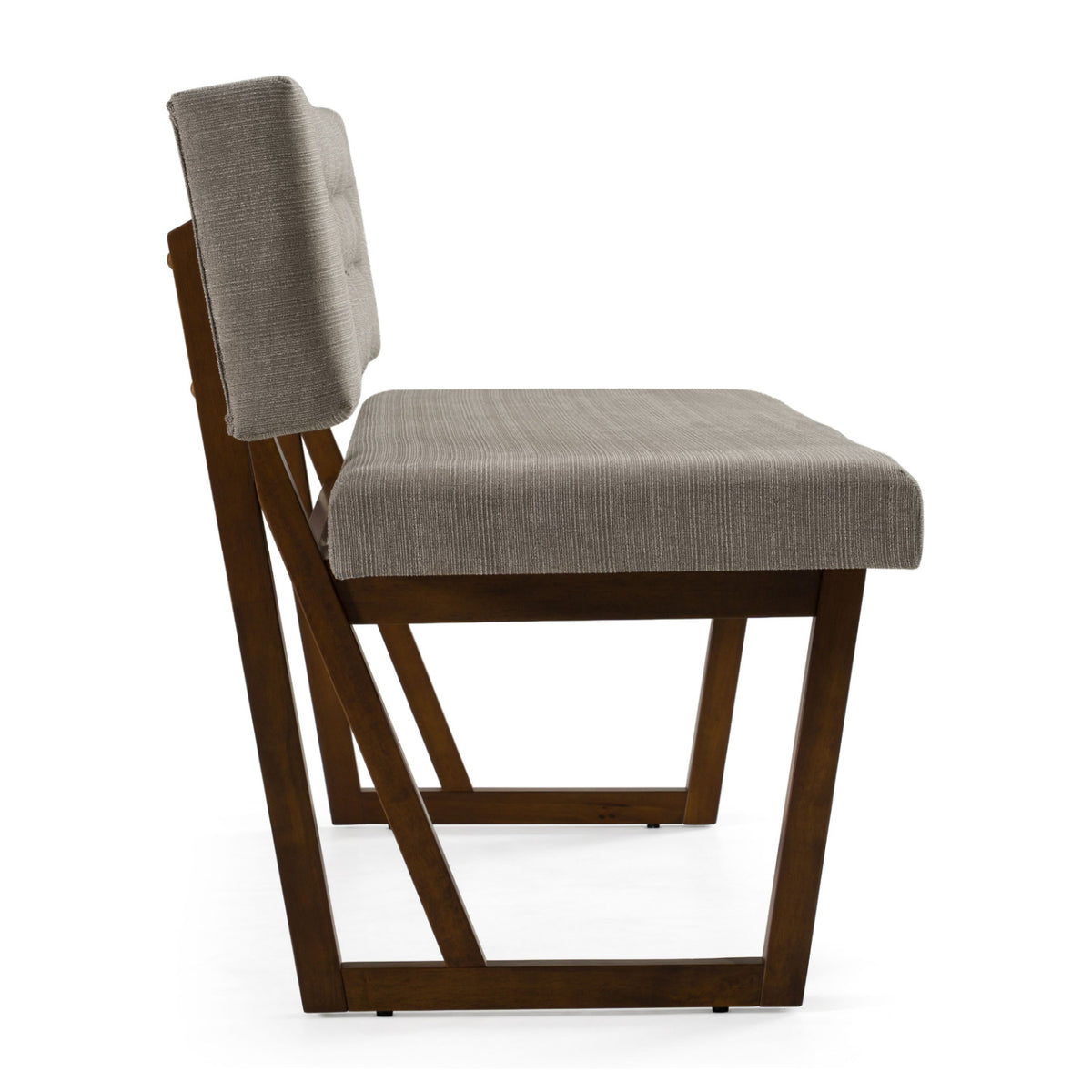 Gray Tufted Dining Bench | OROA Modern Jordan