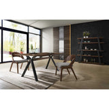 Walnut Open-Back Dining Chairs (2) | OROA Modern Runyon