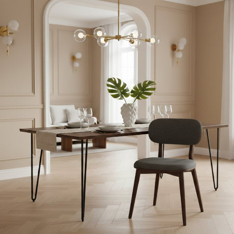   Gray Padded Dining Chairs (2) | Oroa.com