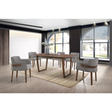 Carved Walnut Dining Table | OROA Modern Jordan