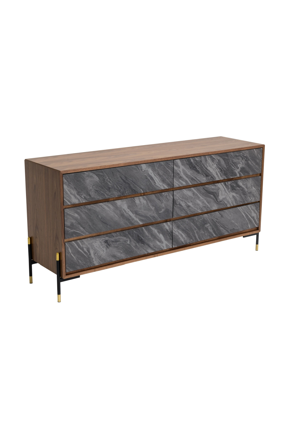 Volcanic Slate 6-Drawer Dresser | OROA Modern Metcalf | Oroa.com