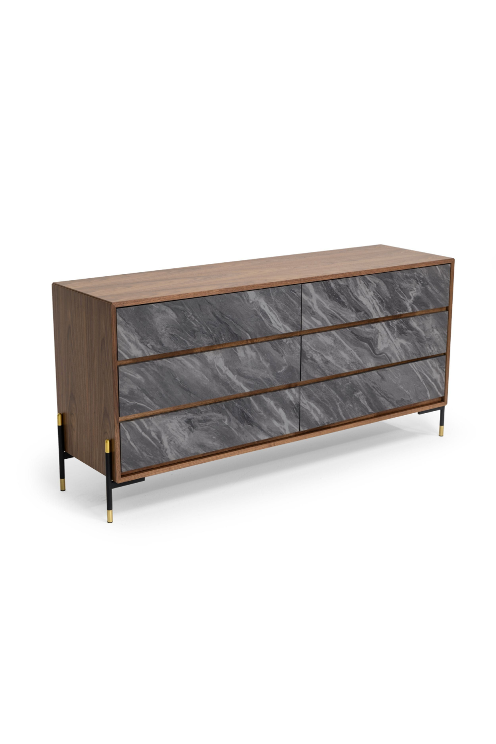 Volcanic Slate 6-Drawer Dresser | OROA Modern Metcalf | Oroa.com