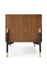 Volcanic Slate 2-Drawer Nightstand | OROA Modern Metcalf | Oroa.com