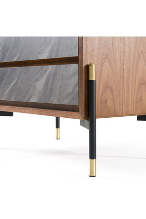 Volcanic Slate 2-Drawer Nightstand | OROA Modern Metcalf | Oroa.com