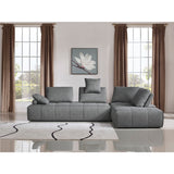 Gray Tufted Modular Sofa | OROA Modern Edgar