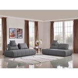 Gray Tufted Modular Sofa | OROA Modern Edgar