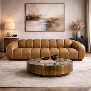   Tan Leather Sofa | Oroa.com