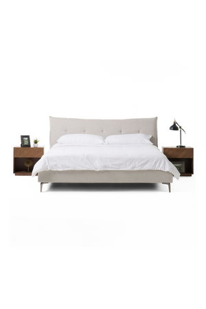 Gray Tufted Bed | OROA Modern Dysart | Oroa.com