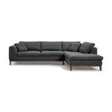 Gray Fabric Right Sectional Sofa | OROA Modern Hickman