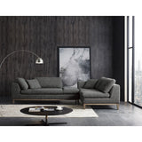 Gray Fabric Right Sectional Sofa | OROA Modern Hickman