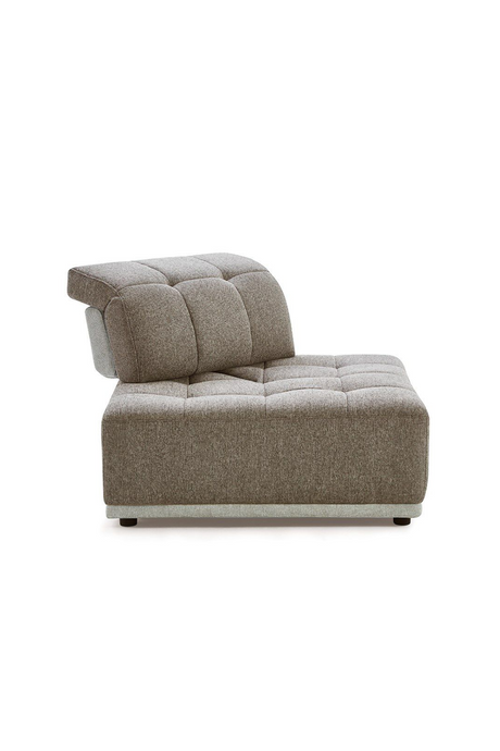 Brown Tufted Modular Sectional Sofa | OROA Modern Ekron | Oroa.com