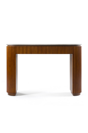 Fluted Wood Base Console Table | OROA Modern Duncan | Oroa.com