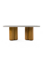 Walnut Base Rectangular Dining Table | OROA Modern Bateman | Oroa.com
