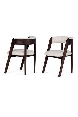 Rounded-Back Walnut Dining Chairs (2) | OROA Modern Vegas | Oroa.com