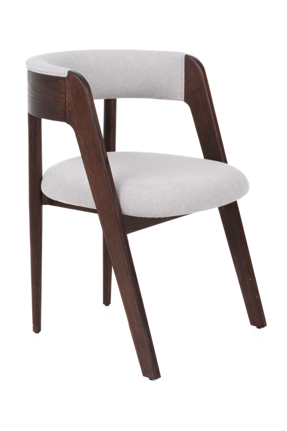 Rounded-Back Walnut Dining Chairs (2) | OROA Modern Vegas | Oroa.com