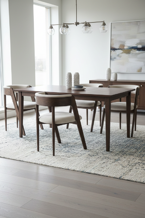 Rounded-Back Walnut Dining Chairs (2) | OROA Modern Vegas | Oroa.com