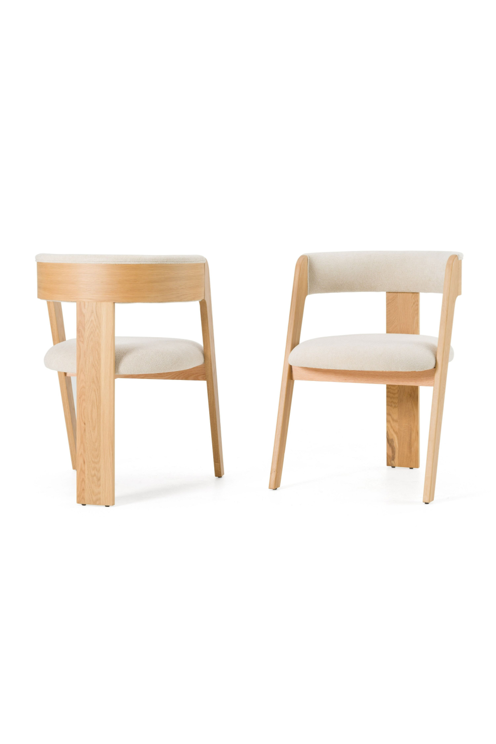 Wood Framed Curve Dining Chairs (2) | OROA Modern Washington | Oroa.com