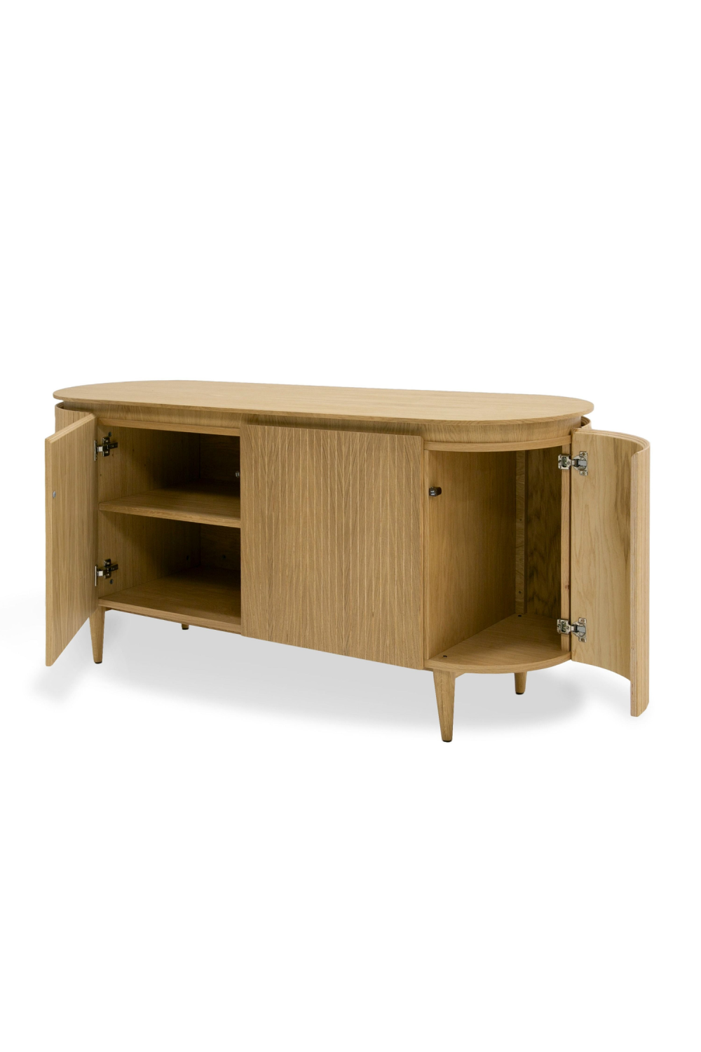 Oak 4-Door Oval Sideboard | OROA Modern Miami
