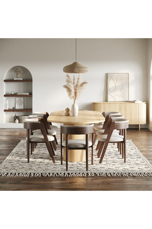 Oak 4-Door Oval Sideboard | OROA Modern Miami