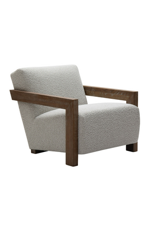Oak-Framed Beige Accent Chair | OROA Modern Marchland | Oroa.com