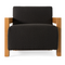 Oak-Framed Upholstered Lounge Chair | OROA Modern Rosen | Oroa.com