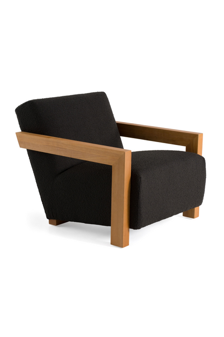Oak-Framed Upholstered Lounge Chair | OROA Modern Rosen | Oroa.com