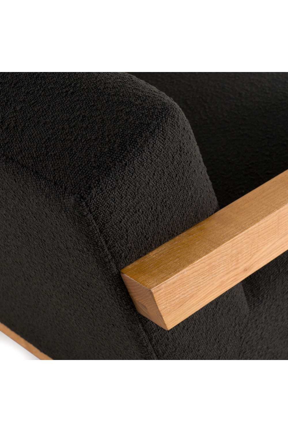 Oak-Framed Upholstered Lounge Chair | OROA Modern Rosen