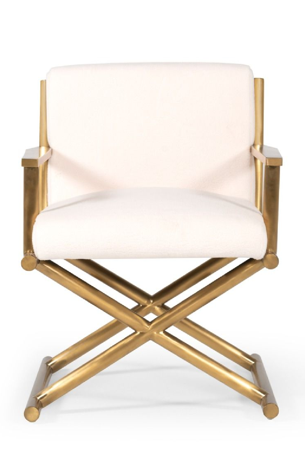 Cream Sherpa Accent Chair | OROA Modern Haxtun | Oroa.com