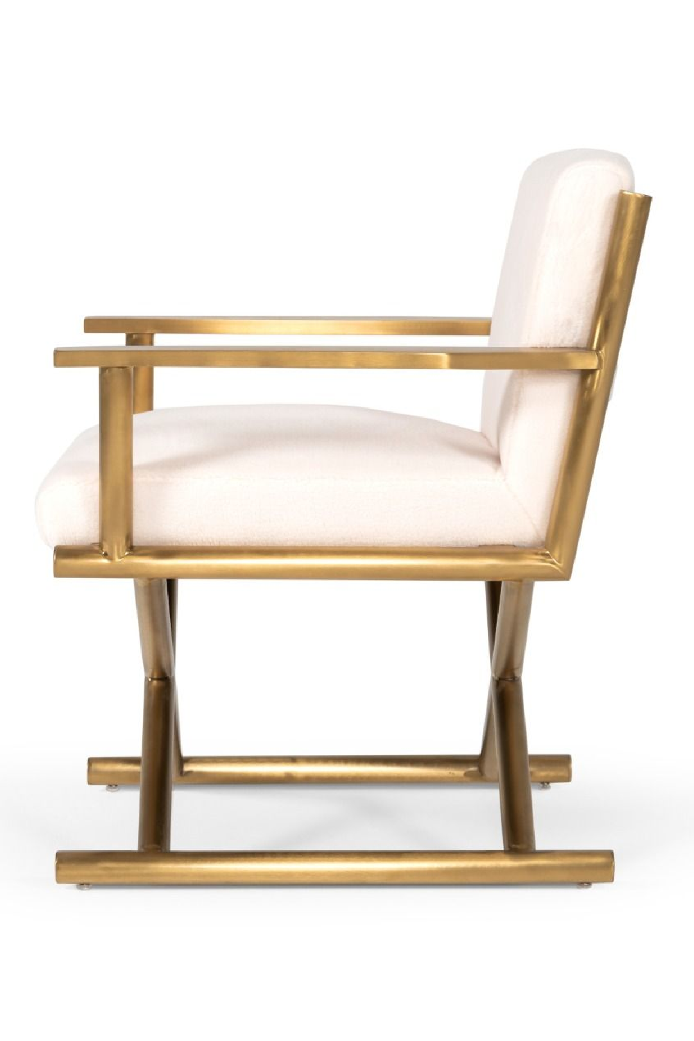 Cream Sherpa Accent Chair | OROA Modern Haxtun | Oroa.com