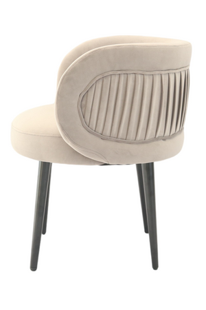 Gray Velvet Pleated-Back Accent Chair | OROA Modern | Oroa.com