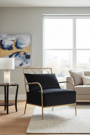 Velvet Padded Accent Chair | OROA Modern Ignacio | Oroa.com