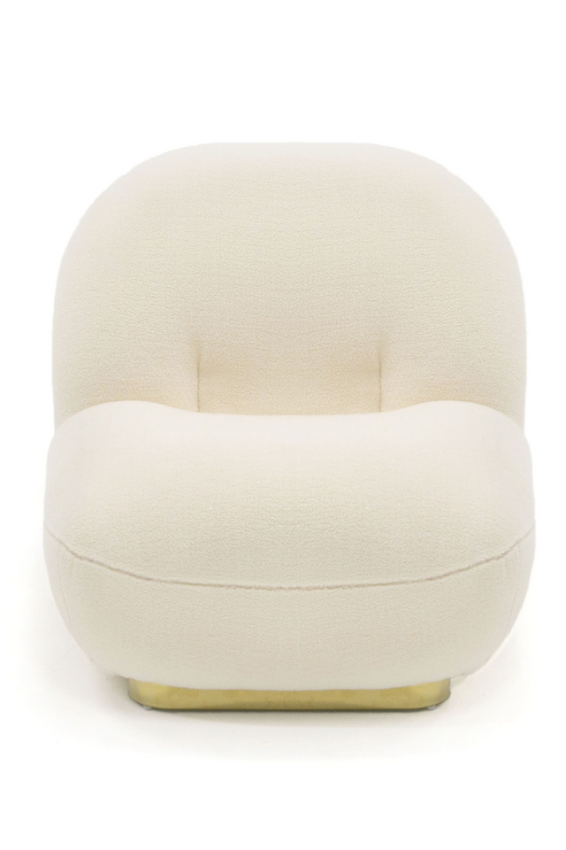 White Sherpa Accent Chair | OROA Modern Crestone | Oroa.com