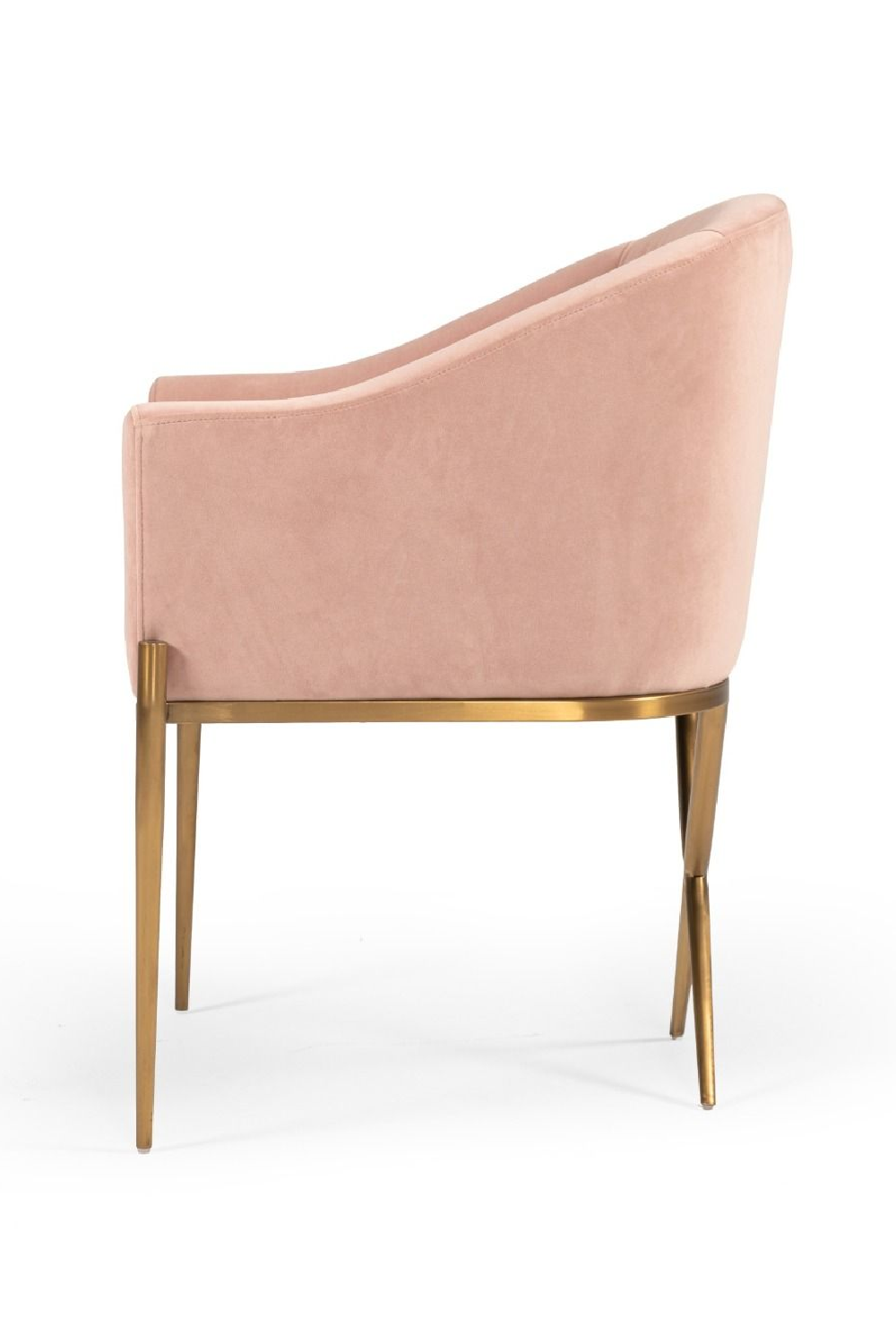 Pink Velvet Accent Chair | OROA Modern Mancos | Oroa.com