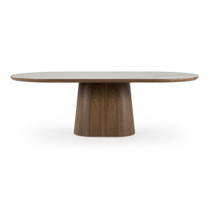   Modern European furniture - Oval White Ceramic Dining Table - www.oroa.com | Oroa.com
