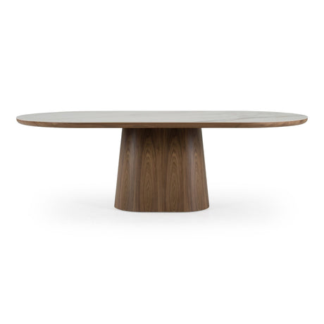   Modern European furniture - Oval White Ceramic Dining Table - www.oroa.com | Oroa.com