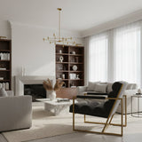 Gray Velvet Lounge Chair | OROA Modern Anton