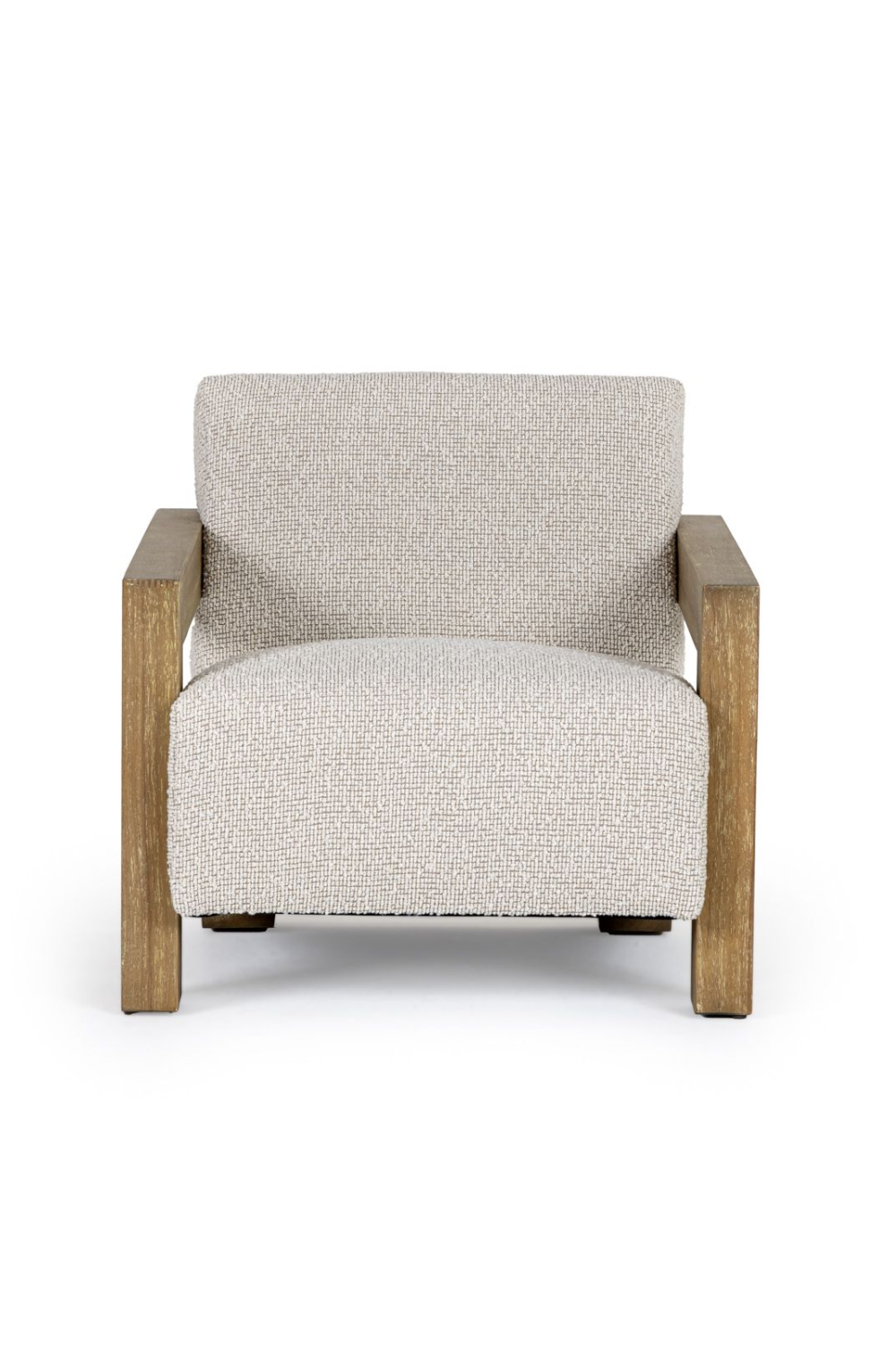 Wood-Framed Beige Accent Chair | OROA Modern Dalhart | Oroa.com
