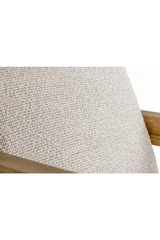 Wood-Framed Beige Accent Chair | OROA Modern Dalhart | Oroa.com
