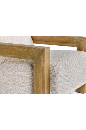 Wood-Framed Beige Accent Chair | OROA Modern Dalhart | Oroa.com