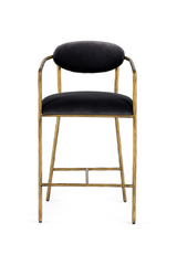 Gray Velvet Counter Chair | OROA Modern Baird | Oroa.com