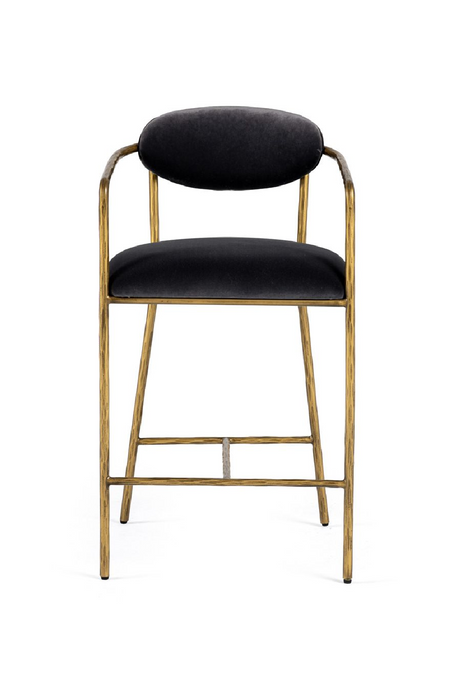 Gray Velvet Counter Chair | OROA Modern Baird | Oroa.com