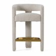 Beige Curved Counter Chair | OROA Modern Adam | Oroa.com
