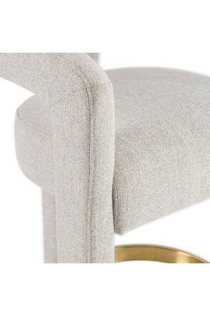 Beige Curved Counter Chair | OROA Modern Adam | Oroa.com