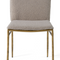 Brass-Framed Padded Dining Chair | OROA Modern Atlanta | Oroa.com